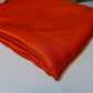 Plain Poly Faux Dupion Raw Silk Satin Finish Dress Craft Patchwork Fabric 44" (Orange)