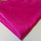 Plain Poly Faux Dupion Raw Silk Satin Finish Dress Craft Patchwork Fabric 44" (Fuchsia)