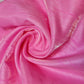 Plain Poly Faux Dupion Raw Silk Satin Finish Dress Craft Patchwork Fabric 44" (Candy Pink)