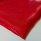 Plain Poly Faux Dupion Raw Silk Satin Finish Dress Craft Patchwork Fabric 44" (Red)