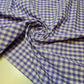 Polycotton Fabric 1/4" Gingham Check Material Dress Craft Uniform Checked 112cm (Lilac)