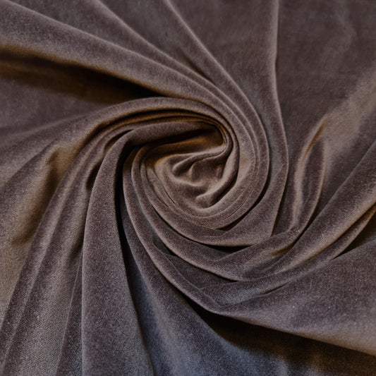 Brown 100% Cotton Velvet Fabric – 44” Wide – Costume, Dress, Craft & Upholstery Material (By the Meter)