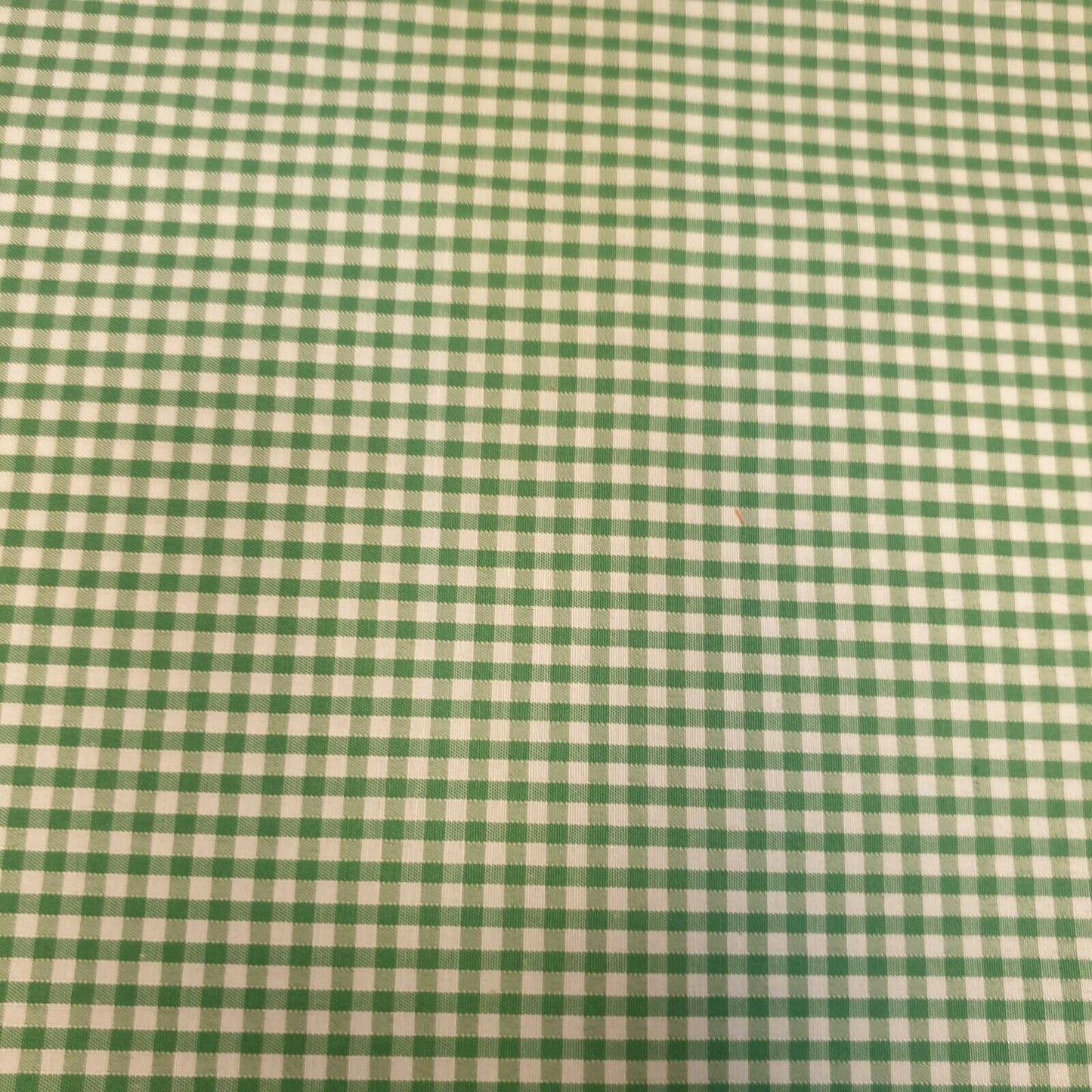 Gingham Polycotton Fabric 1/8" Check Sewing Dressmaking Curtains 112cm 44" Wide (EMERALD)