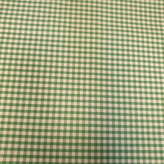 Gingham-Stoff aus Polycotton, 1/8 Zoll, kariert, zum Nähen, Schneidern, Vorhänge, 112 cm, 44 Zoll breit (SMARAGD)