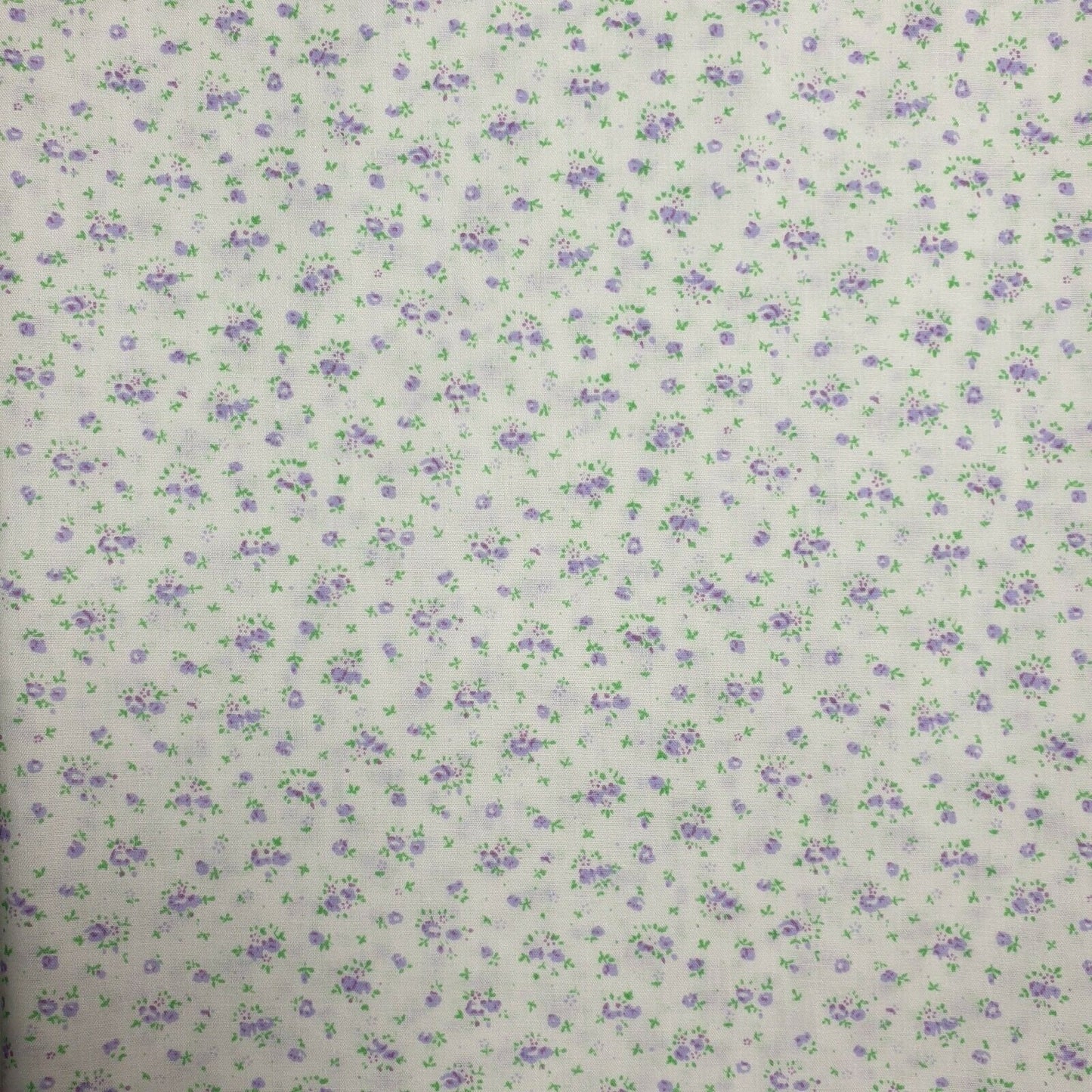 NEW Floral Ditsy Print Polycotton Cream, Craft Dress Fabric by The Metre 44"