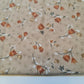 Vintage Floral Printed Polycotton Soft Dress Craft Fabric 58" By The Meter (Coffee)