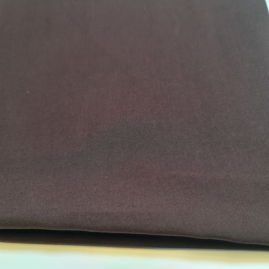 Poly Viskose/Baumwolle, einfarbig, nicht dehnbar, Material für Kleiderbasteleien, 147,3 cm (58 Zoll) Meter (braun)