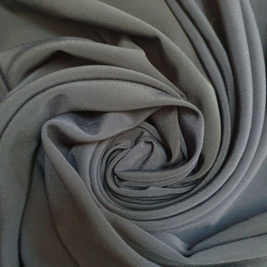 Koshibo-Krepp, 100 % Polyester, weicher Kleider-Futterstoff, 111,8 cm, Meterware ST (Marineblau)