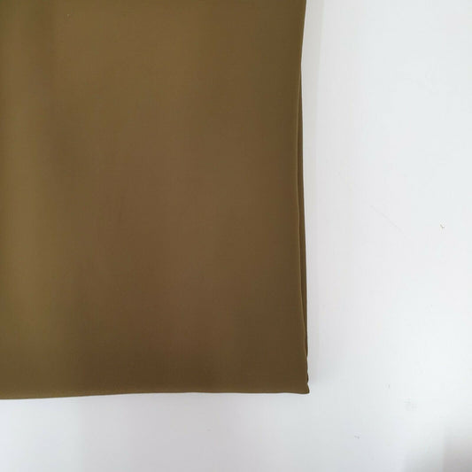 Koshibo Crepe, 100 % Polyester, weicher Kleider-Futterstoff, 111,8 cm, Meterware, ST (Khakki)