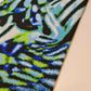 Soft Neon Print Crepe Zebra Black Print Dress Craft Fabric 58" By The Meter