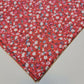 100% Cotton Poplin Ditsy Flower Print Fabric Dress Craft Soft Fabric 58" Meter (Coral)