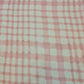 Tartan Checks Pink Print Soft Poly Crepe Dress Drape Craft Fabric 58" By Meter