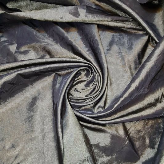 Luxuriöser selbstbedruckter Taftstoff aus Kunstseide für Kleider, Kissen, Vorhänge, 147,3 cm (Dunkeloliv)