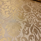 Luxurious Floral Gold Metallic Indian Banarasi Brocade Fabric 44" By The Meter (Gold)