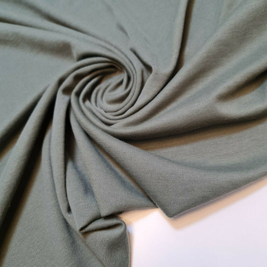 Khaki Plain Ponte Roma Stretch Rayon Spandex Jersey Dress Fabric 58" By Meter