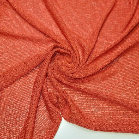 Coral Sweater Poly Viscose Knit Jersey Stretch Craft Dress Fabric 58" Meter