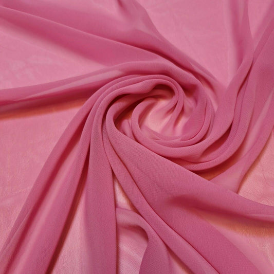 Plain Moss Crepe Fabric Premium Dyed Dress Drape Decor Craft Fabric By Meter 44" (Dust Pink)