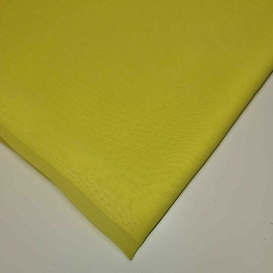 Plain Moss Crepe Fabric Premium Dyed Dress Drape Decor Craft Fabric By Meter 44" (Yellow)