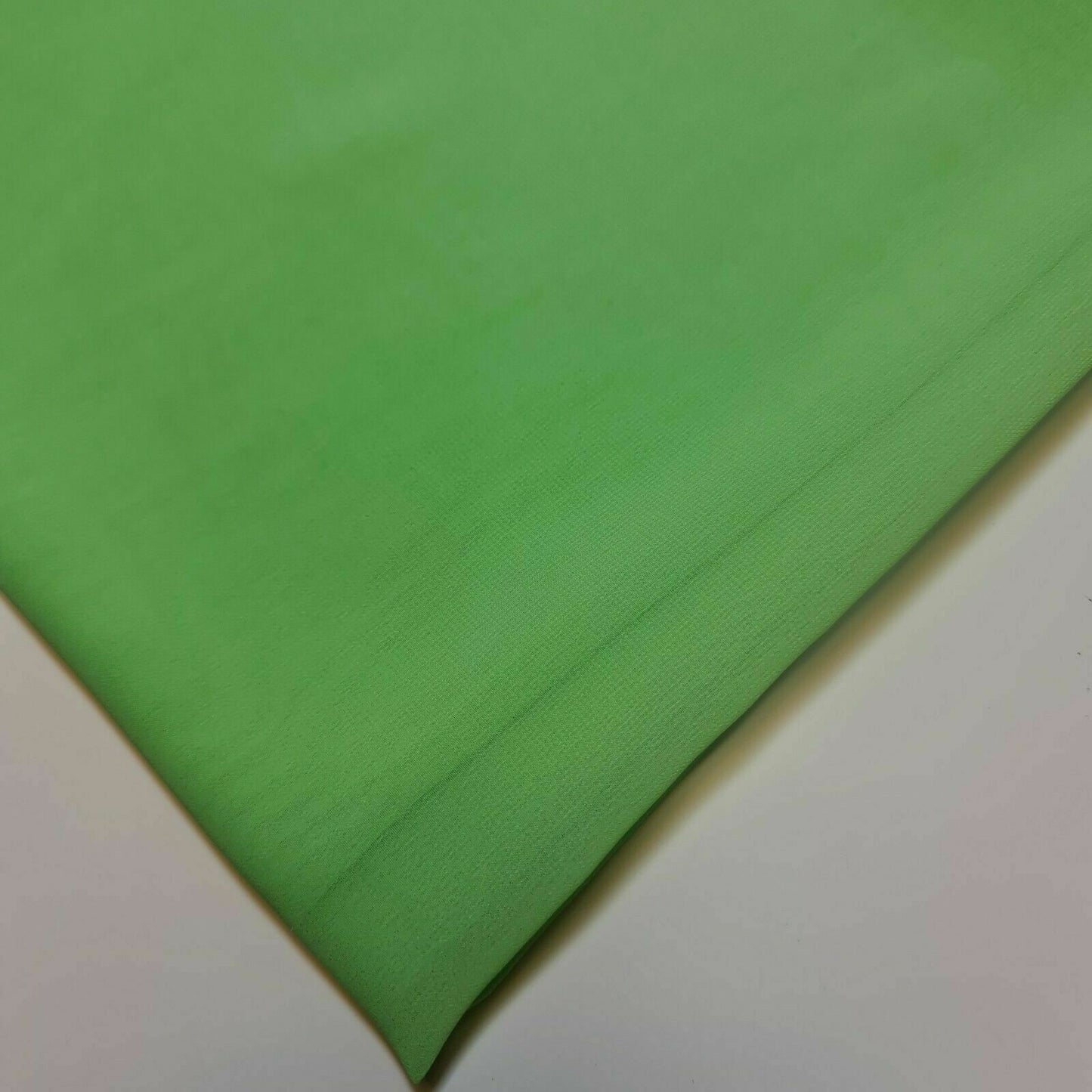 Plain Moss Crepe Fabric Premium Dyed Dress Drape Decor Craft Fabric By Meter 44" (Flo Lime)