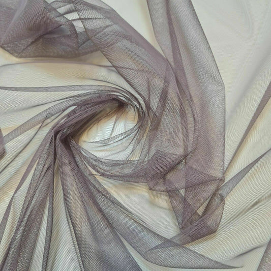 Hochwertiger, transparenter Netzstoff für Kleider, Bastelfutter, 111,8 cm pro Meter (Space Grey)