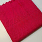 NEW SPRING 100% Cotton Lawn Broderie Anglaise Embroidery Dress Craft Fabric 44" (Hot pink)