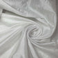 Luxurious Embroidery Faux Silk Taffeta Dress Craft Cushion Curtain Fabric 58" (White)