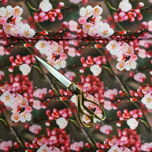 Weicher Musselin-Polyesterstoff mit digitalem Blumendruck, für Kleider, Drapierungen und Bastelarbeiten, 111,8 cm, Meterware (Design 8)