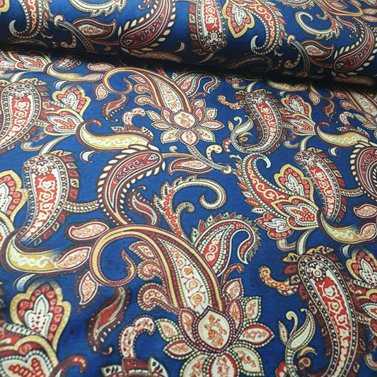 Digital Floral Print Muslin Polyester Soft Dress Drape Craft Fabric 44" By Meter (Design 18)