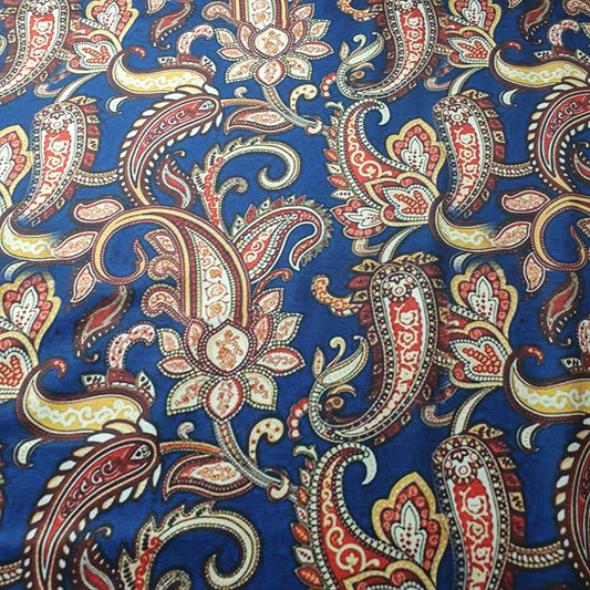 Digital Floral Print Muslin Polyester Soft Dress Drape Craft Fabric 44" By Meter (Design 18)