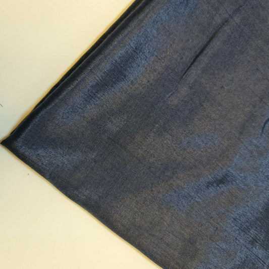 Dress Lining Fabric Anti Static Polyester Dress Jacket Garment Material 44" (Navy Blue)
