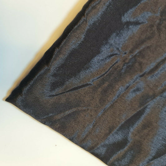 Dress Lining Fabric Anti Static Polyester Dress Jacket Garment Material 44" (Black)