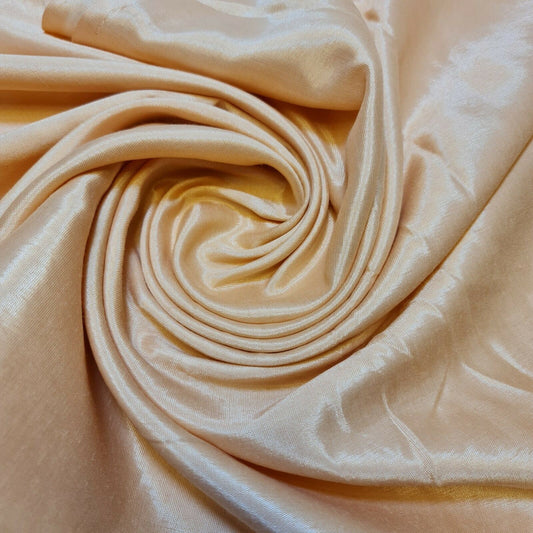Dress Lining Fabric Anti Static Polyester Dress Jacket Garment Material 44" (Peach)