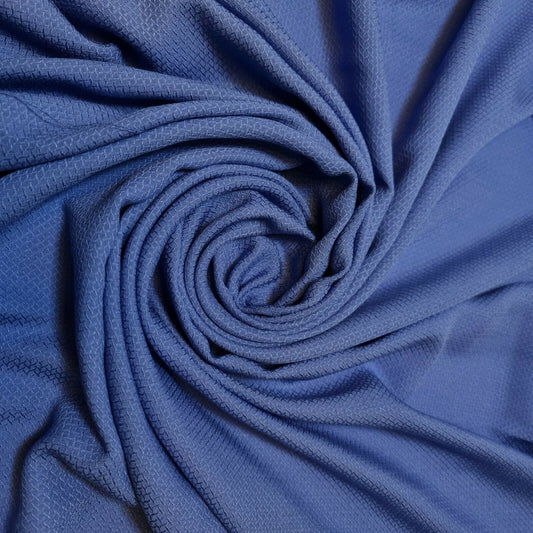 Weicher Viskose-Jacquard-Druck, Kleider-Bastelstoff, Meterware, 58" (Himmelblau)