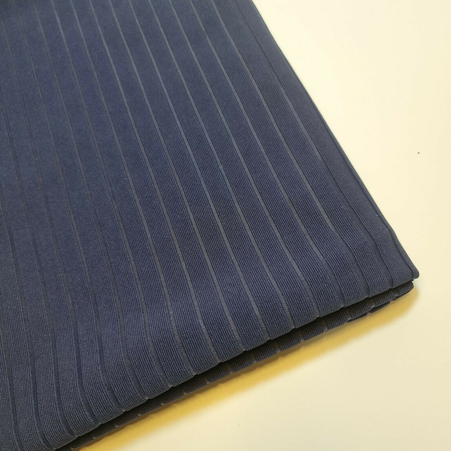 NAVY Viscose 4 Way Stretch Burnout Ribbed Spandex Jersey Dress Fabric 150cm