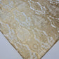 Ornamental Damask Premium Gold Metallic Indian Banarasi Brocade Fabric 44" Meter (IVORY)