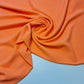 Neon Coral Poly Crepe Fabric Dress Decoration Drape Material 58" By Meter AJ