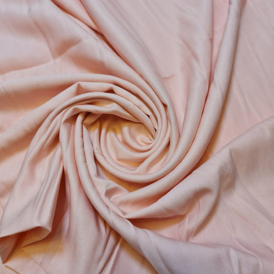 Poly Viscose/Cotton Plain Fabric Non Stretch Dress Craft Material 58" Meter (Salmon Pink)