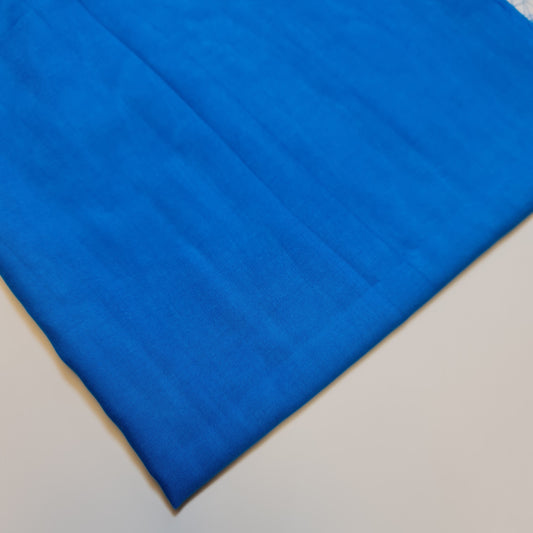 Unifarbener Stoff aus Polyviskose/Baumwolle, nicht dehnbar, Material für Kleider und Bastelarbeiten, 147,3 cm (Eisvogel)