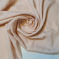 Poly Viscose/Cotton Plain Fabric Non Stretch Dress Craft Material 58" Meter (Nude)