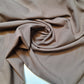 Poly Viscose/Cotton Plain Fabric Non Stretch Dress Craft Material 58" Meter (Taupe)