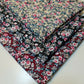 100% Cotton Poplin Floral Spring Bloom Print Fabric Dress Craft Soft Fabric 58" (Cerise Base)