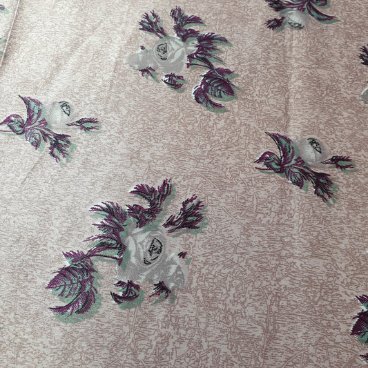Floral Silk Satin Printed Dress Drape Fabric Material 58" By The Meter (colour 3)