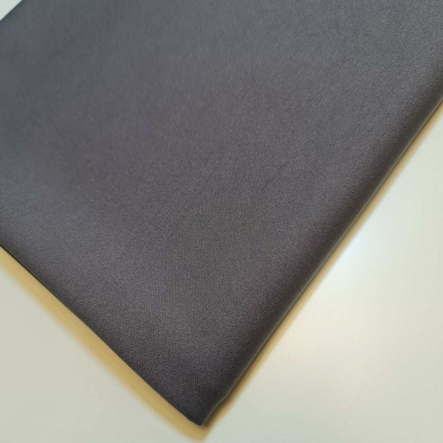 Scuba Crepe Fabric 4 way Stretch Elastane Jersey Spandex Dress Material 58" wide (Grey)