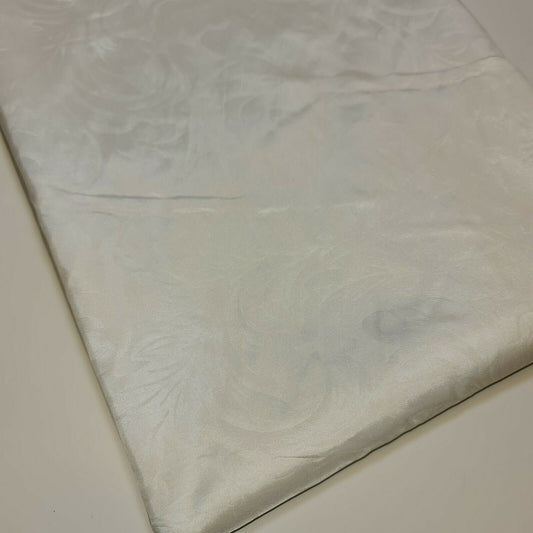 Luxuriöser selbstbedruckter Taftstoff aus Kunstseide für Kleider, Kissen, Vorhänge, 147,3 cm (Elfenbein)