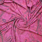 Paisley Mandala Cerise Bodycon Scuba Dress Jersey Stretch Fabric Material 52"