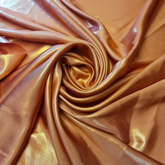 Shimmer Foil Satin Fabric Drape Flow Dress Decor Craft Material 58" By Meter (Peach, Red, White/ivory, Chocolate Brown, Mint, Rose Pink)