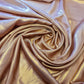 Shimmer Foil Satin Fabric Drape Flow Dress Decor Craft Material 58" By Meter (Dusty Pink, Old Gold)