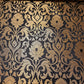 Luxurious Floral Gold Metallic Indian Banarasi Brocade Fabric 44" By The Meter (Black)