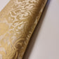 Luxurious Floral Gold Metallic Indian Banarasi Brocade Fabric 44" By The Meter (Gold)