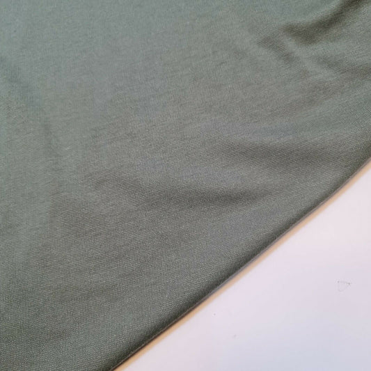 Khakifarbener, schlichter Ponte Roma-Stretch-Rayon-Spandex-Jersey-Kleiderstoff, 58" Meterware